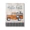Stupell Industries Hello Fall Plaid Pumpkin Truck Canvas Wall Art